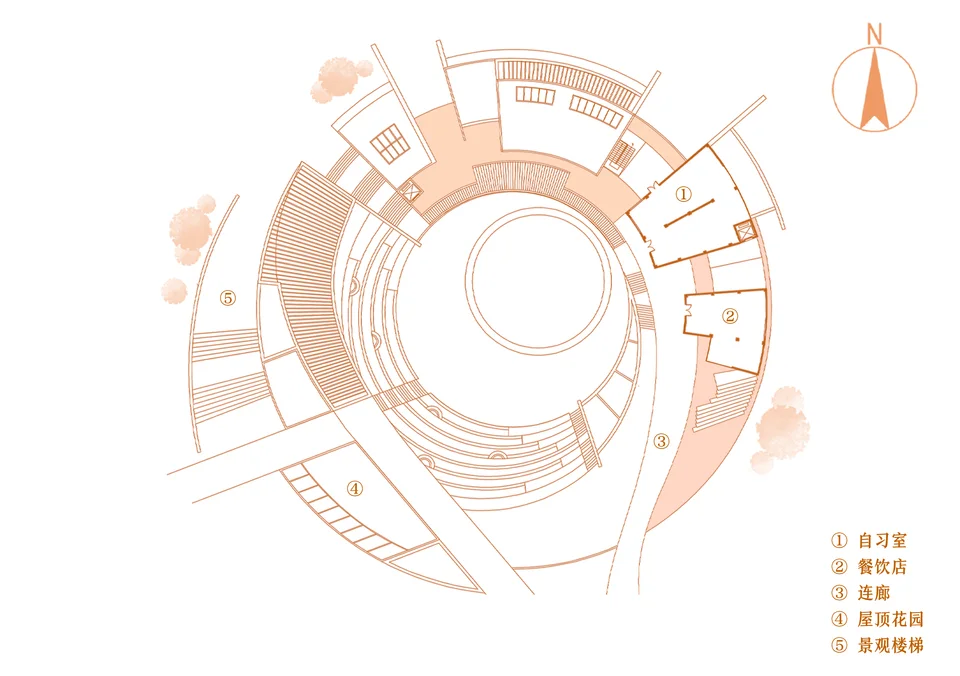 二层平面图 · Second floor plan